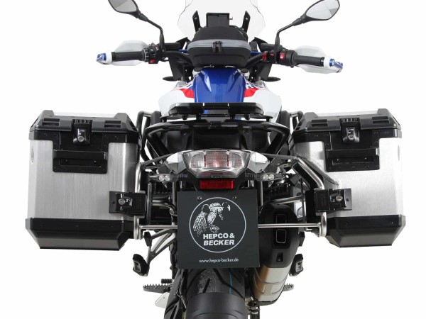 Kofferdrager set Cutout drager incl. kofferset Xplorer Cutout zilver voor BMW R 1250 GS (19-23)