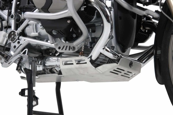 Motorbeschermplaat zilver voor BMW R 1200 GS (04-12)/Adventure (06-13) Hepco & Becker