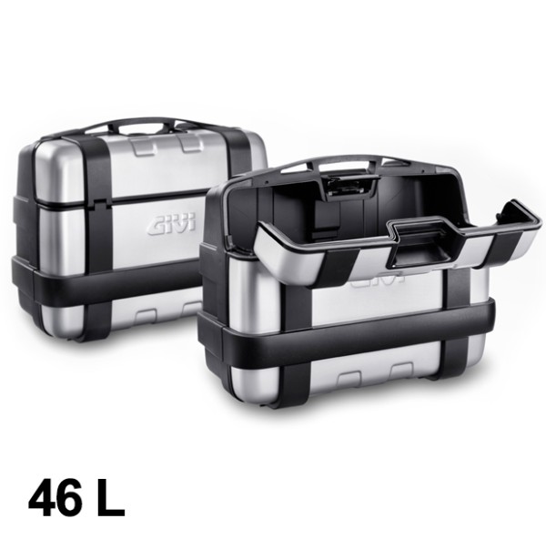 Givi kofferset Trekker 46L zwart Alu Monokey