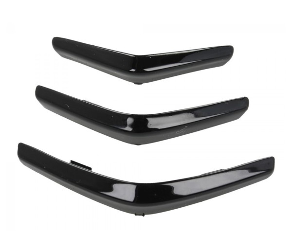 Ventilatierooster zwart glans voor Vespa Sprint