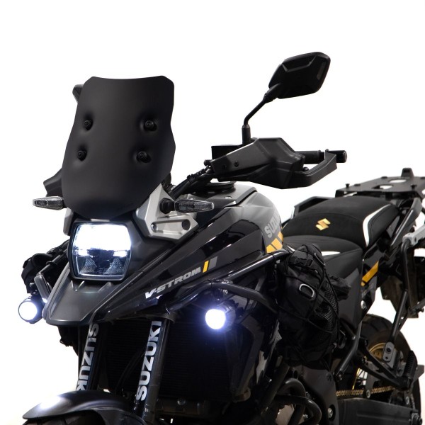 Rally windscherm mat zwart voor Suzuki V-Strom 1050 (22-)