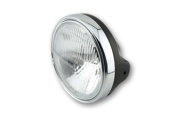 HIGHSIDER smart 7 inch LTD koplamp zwart H4 inzetstuk met glas in reliëf, E-keurmerk (1pc)