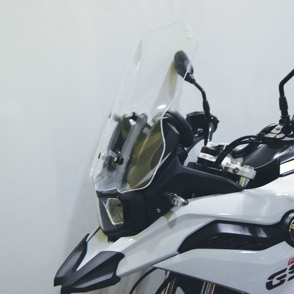 Middenvoorruit op originele beugels voor BMW F 750 GS (18-22), helder
