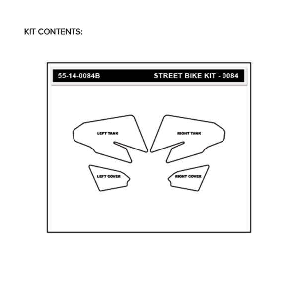 Stompgrip schwarz, Icon, für BMW F700GS, F800GS (Adventure), 2013-2018