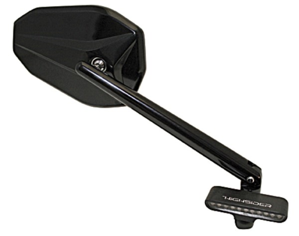 HIGHSIDER Pro Stripe LED knipperlichtbehuizing zwart / lens helder (paar), voorkant