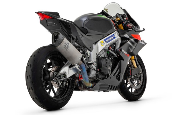 ARROW Racing-Auspuff PISTA mit Titan Zwischenrohr für Aprilia RSV4 1100 Factory 2019-2020