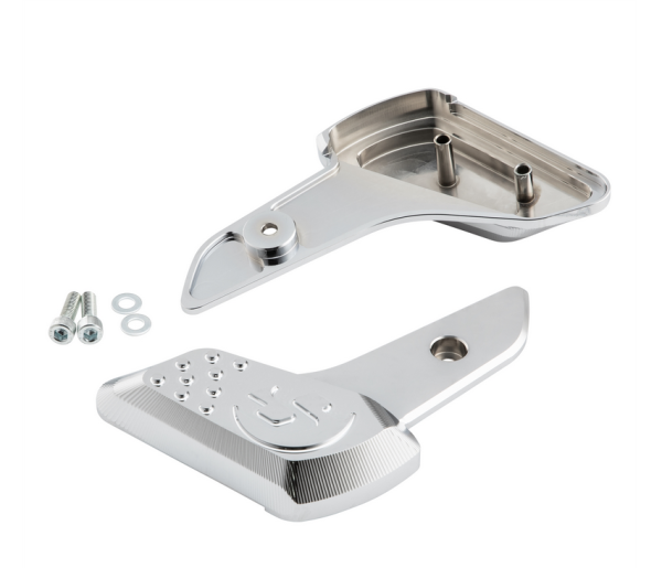 Voetsteunen rechts en links voor Vespa Primavera /Sprint 50-150ccm 2T/4T AC, chroom