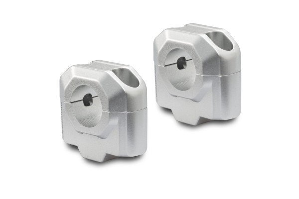 SW-Motech Stuurverhoger, zilver voor Ø 28 mm stuur, H=30 mm voor Moto Guzzi V100 Mandello /S - SW Motech