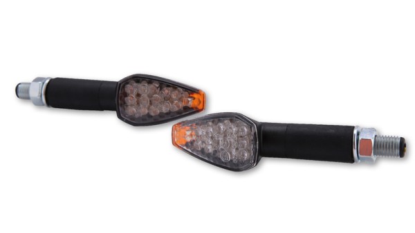 HIGHSIDER Smart Peak LED-indicatorbehuizing zwart / lens helder (paar), voor & achter