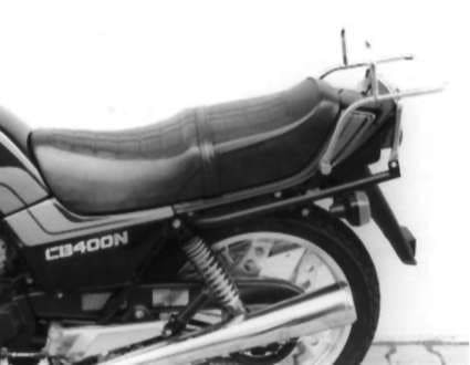 Buisvormige bagagedrager topkoffer zwart voor Honda CB 250 N /400 N (81-86) Hepco & Becker