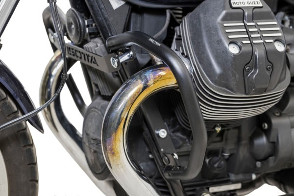 Motorbeschermer zwart voor Moto Guzzi V7 850 Special (21-24)