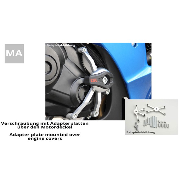 LSL Crash Pad Befestigungskit für Honda CBR600RR, 2007-2008 (ohne ABS)
