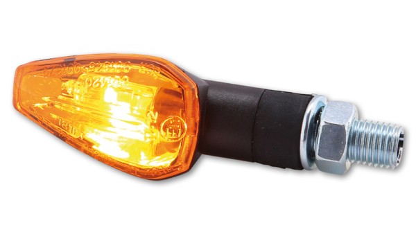 HIGHSIDER Smart Peak lamp richtingaanwijzerbehuizing zwart / lens oranje (paar), voor & achter