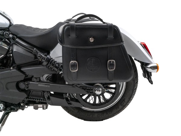 Kniptassenset zwart incl. houder voor Indian Scout Classic 1250 (25-) Hepco & Becker