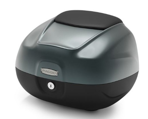 Topkoffer 37 l met rugleuning voor Piaggio MP3 HPE 530 Exclusive - grigio titanio 742/B