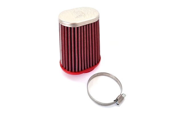 BMC Universal-Sportluftfilter Konisch, 55 mm Durchmesser, 120 mm Länge, zentral, Chromkappe