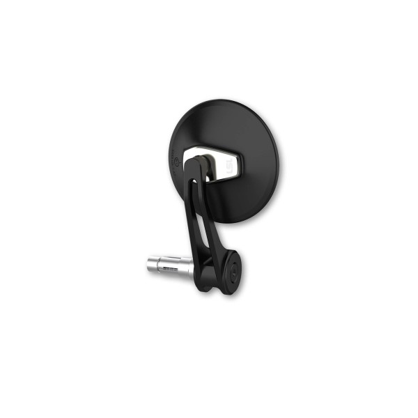 LSL Lenkerendenspiegel ERGONIA, Durchmesser 95 mm, schwarz-silber, mit Straßenzulassung, ECE, für re