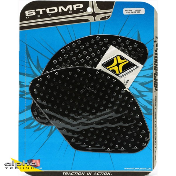Stompgrip zwart Volcano voor BMW en Suzuki modellen
