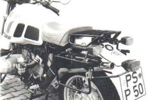 Zijkofferdrager vast zwart voor BMW R 80 GS Parijs-Dakar (84-87) Hepco & Becker