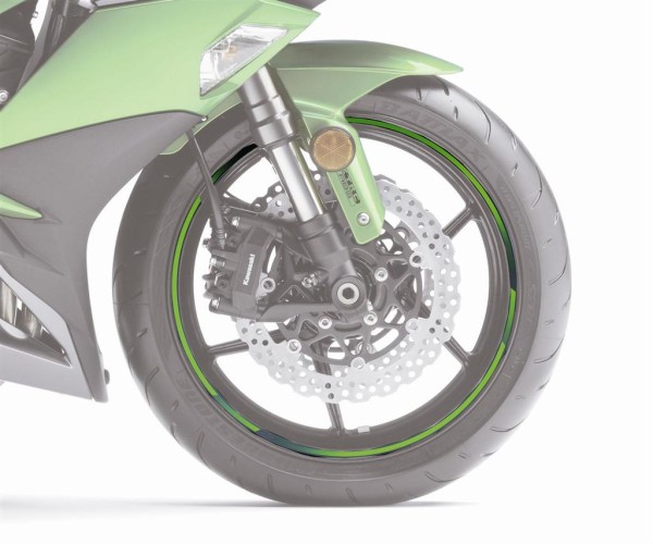 Velgringen set zilver origineel Kawasaki
