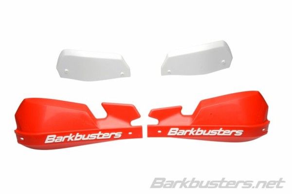 Barkbusters VPS MX kunststof handbeschermerset alleen rood/wit deflector