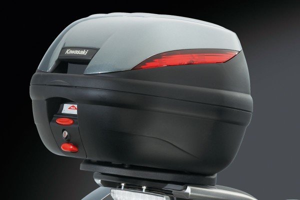 Topkofferhoes metallic grafiet grijs 1400GTR 2014 Origineel Kawasaki