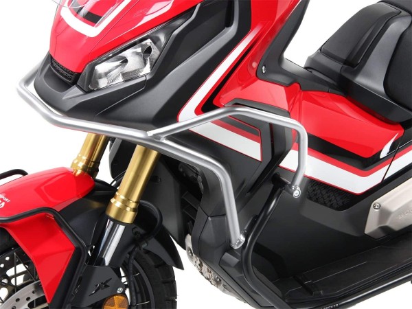 Voorbeschermbeugel zilver in combinatie met motorbeschermbeugel voor X-ADV 750 (21-24) Hepco & Becker