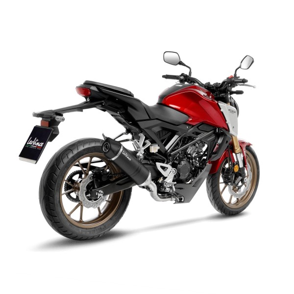 LeoVince compleet systeem LV One Evo voor Honda CB 125 R Neo Sports Cafe, carbon, E-approval