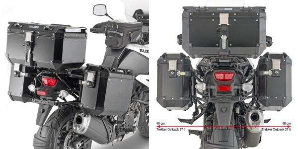 ZIJKofferdrager ONE-FIT MONOKEY® CAM-SIDE voor Suzuki V-Strom 1050 (Bj.20-) Givi