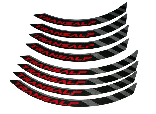 Velgstickerset zwart voor Honda XL 750 Transalp (23-) Origineel