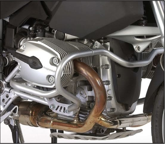 Motorbeschermer zilver voor BMW R 1200 GS (04-12) Hepco & Becker