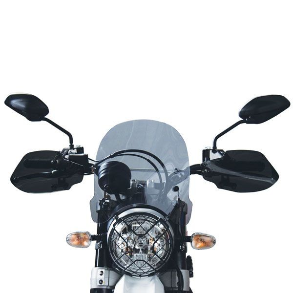 Windscherm - hoogte 313 mm voor Ducati Scrambler 800 Desert Sled (17-20), zwaar getint