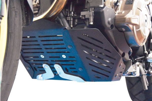 Aluminium motorbeschermplaat voor Honda CRF 1000 L Africa Twin, zwart