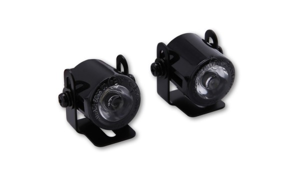 HIGHSIDER slim LED-parkeerlicht rond, diameter 24,7 mm, met universele houder