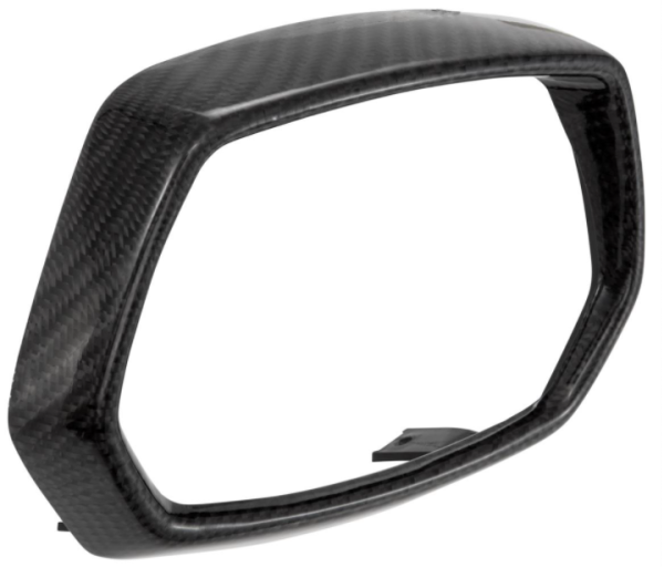 Lamp ring zwart voor Vespa Sprint 50-150ccm 2T/4T ('13-'18), Carbon