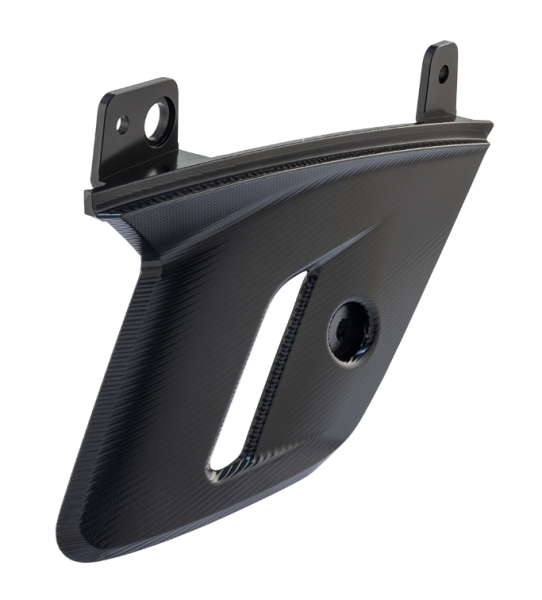 Vorkkuip voor Vespa GTS/GTS Super 125/300cc (`22-), aluminium, zwart geanodiseerd