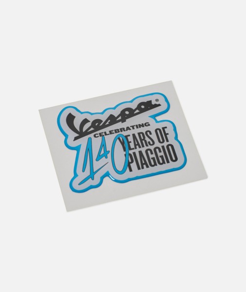 Vespa sticker "140 jaar Piaggio"