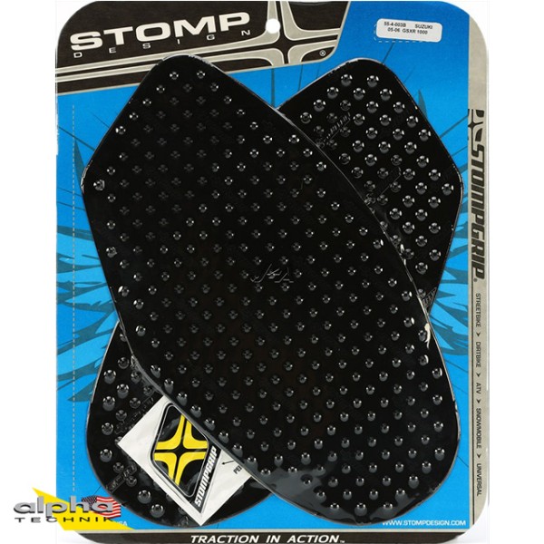 Stompgrip schwarz, Volcano, für Suzuki GSX-R 1000, 2005-2006