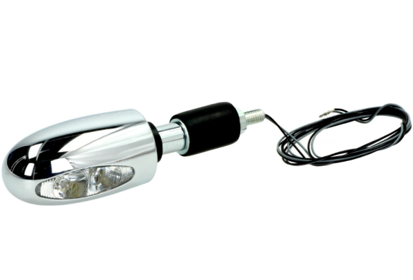 Kellermann indicator, BL 1000, staal, LED, VR/VL, 12 V, glanzend chroom, E-gekeurd