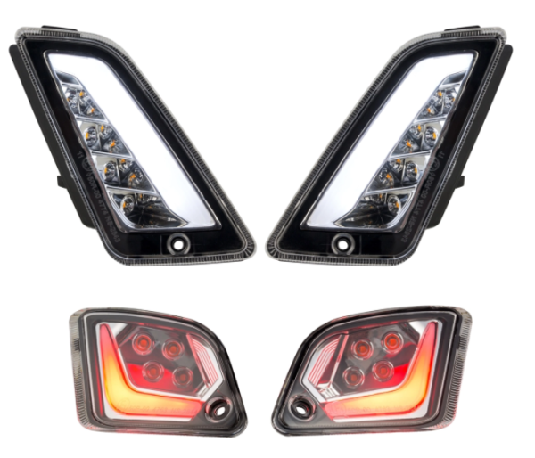 Richtingaanwijzerset voor & achter voor Vespa GTS/GTS Super/GTV 125-300cc ('14-), duidelijk