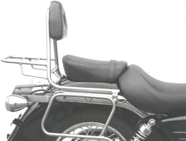 Sissybar met bagagerek chroom voor Honda VT 125 C2 Shadow (99-00) Hepco & Becker