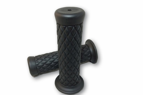 HIGHSIDER smart Custom Diamond Style grip rubber zwart 1 inch (paar)