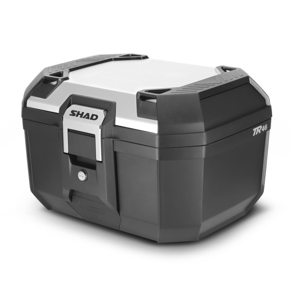 Shad Top Case TR46, zwart met aluminium afdekking, 46 l