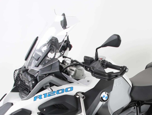 Zwarte handvatbeschermer voor BMW R 1200 GS Adventure (14-18) Hepco & Becker