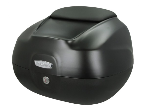 Topkoffer 37 l met rugleuning voor Piaggio MP3 HPE Maxi 400 Sport / Maxi 530 Exclusive - matzwart