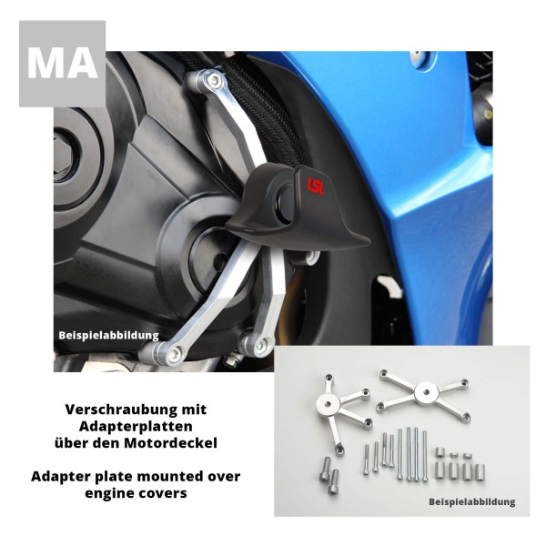 LSL SlideWing Befestigungskit, für Aprilia RSV 1000/Tuono, 2006-