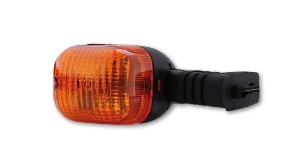 HIGHSIDER Smart Duc-stijl knipperlichtbehuizing zwart / lens oranje (stuk), linksvoor & hi