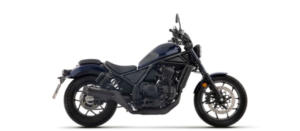 ARROW Uitlaat REBEL DARK Slip-On met zwarte aluminium eindkap voor Honda CMX 1100 Rebel (25-)