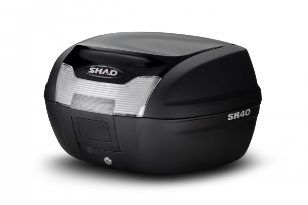 Shad-afdekking, zwart metallic, voor topkoffer SH40