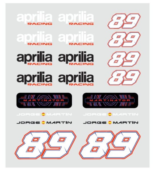 Aprilia sticker Racing 89